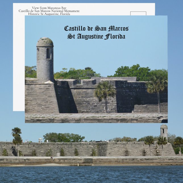 Cartão Postal St Augustine FL Fortaleza Castillo de San Marcos (Criador carregado)