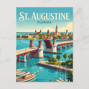 Cartão Postal St. Augustine Frente ao Mar EUA