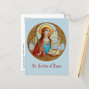 Cartão Postal St. Cecília de Roma (BK 003) Postcard Vertical