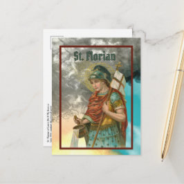 Cartão Postal St. Florian com Balde (Fumaça; M 019) Cartão-posta