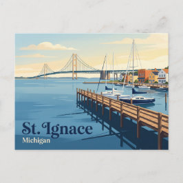 Cartão Postal St. Ignace EUA