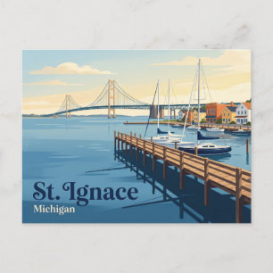 Cartão Postal St. Ignace EUA