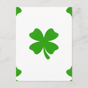 Cartão Postal st patricks clover emoji
