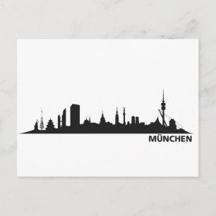 Cartão Postal Stadt München - Skyline 1c