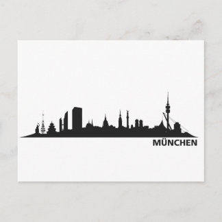 Cartão Postal Stadt München - Skyline 1c
