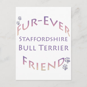 Cartão Postal Staffordshire Bull Terrier Fuere Friend