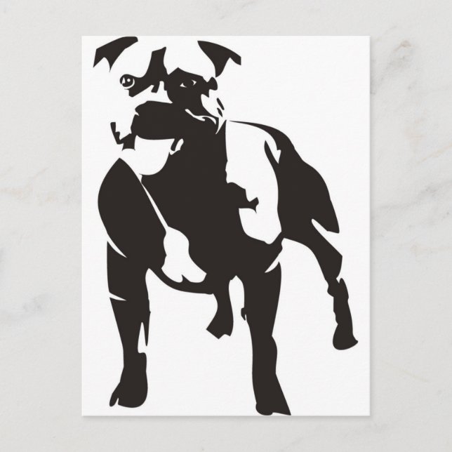 Cartão Postal Staffy (Frente)