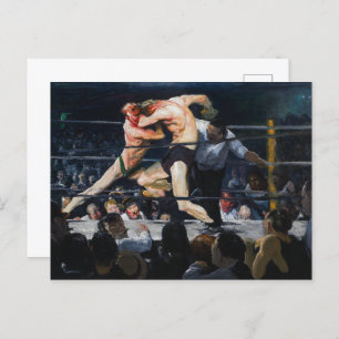 Cartão Postal Stag na Sharkey's   George Bellows  