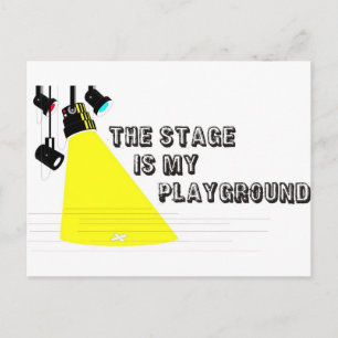 Cartão Postal StageIsMyPlayground