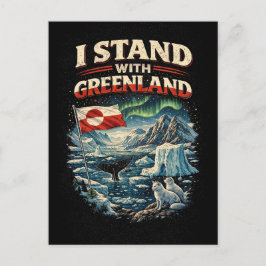 Cartão Postal Stand with Greenland