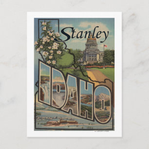 Cartão Postal Stanley, Idaho - Cenas com Letras Grandes
