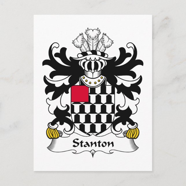Cartão Postal Stanton Family Crest (Frente)