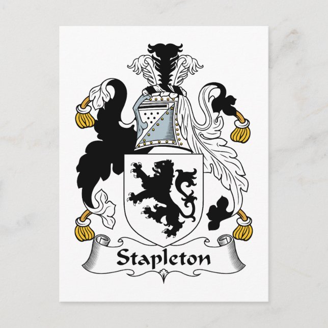Cartão Postal Stapleton Family Crest (Frente)