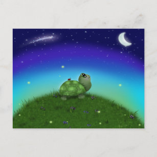 Cartão Postal Star Gazing Turtle