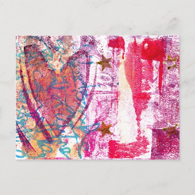 Cartão Postal Star Heart (Frente)