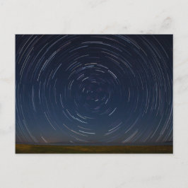 Cartão Postal Star Trails sobre Lake Huron na Rua.