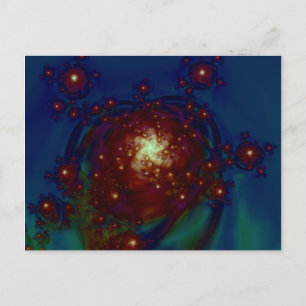 Cartão Postal "Starlight Rosa Galaxy" ~ Abstrato Art Impressão