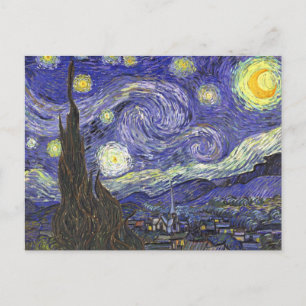 Cartão Postal Starry Night by Vincent van Gogh