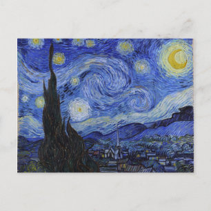 Cartão postal "Starry Night" de Vincent Van Gogh