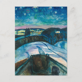 Cartão Postal Starry Night | Edvard Munch |