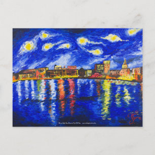 Cartão Postal "Starry Night Over Savannah", por T.S. Tire Postca