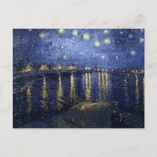 Cartão Postal Starry Night Over the Rhone Postcard