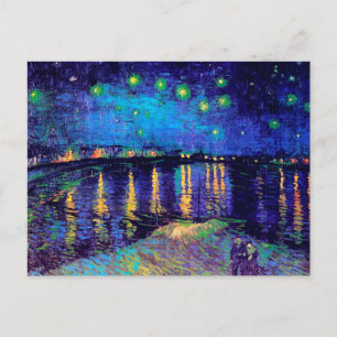 Cartão Postal Starry Night Over the Rhone Van Gogh Fine Art
