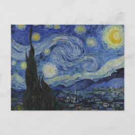 Cartão Postal Starry Night por Van Gogh