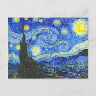 Cartão Postal Starry Night por Vincent van Gogh