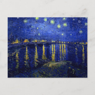 Cartão Postal Starry Night Rhone Van Gogh Fine Art