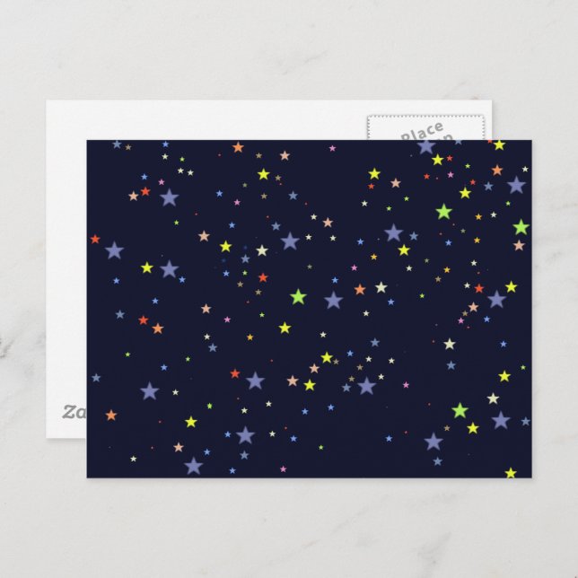 Cartão Postal Starry Night Sky (Frente/Verso)