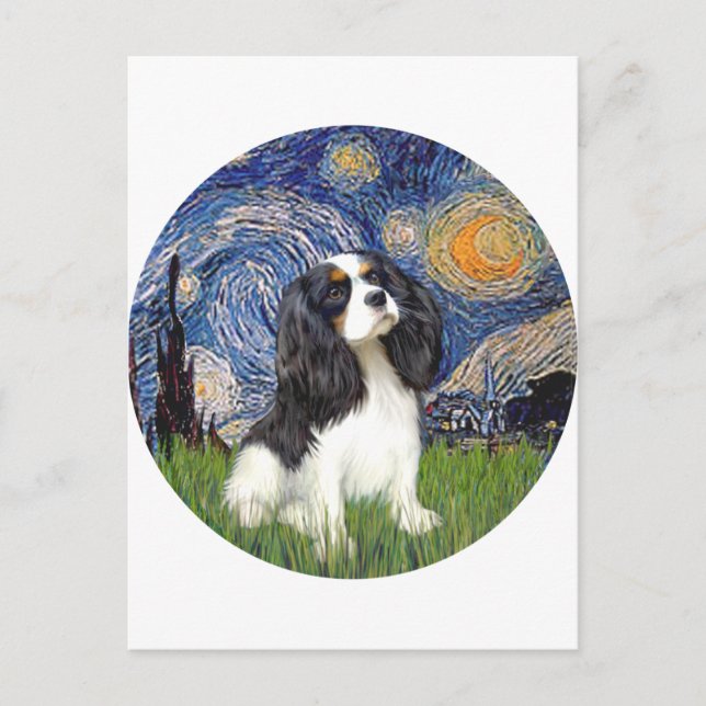 Cartão Postal Starry Night - Triplo Cavaleiro #5 (Frente)