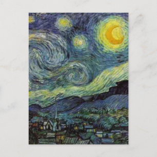 Cartão Postal Starry Night - van Gogh