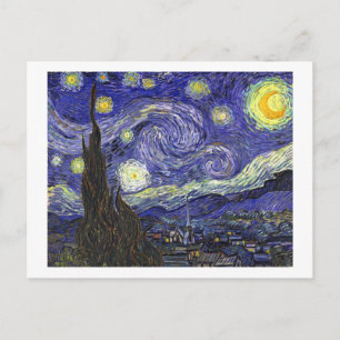 Cartão Postal Starry Night, Vincent Van Gogh.