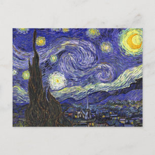 Cartão Postal Starry Night, Vincent Van Gogh.