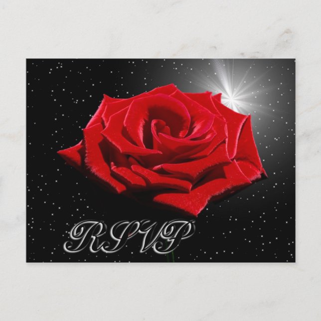 Cartão Postal Starry Romantic Night (Frente)