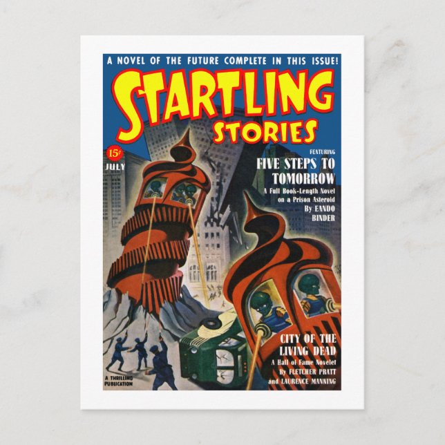 Cartão Postal Startling Stories (julho de 1940) (Frente)