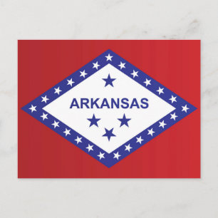 Cartão Postal State Flag of Arkansas, USA