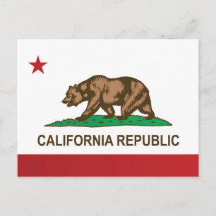 Cartão Postal State Flag of California, EUA