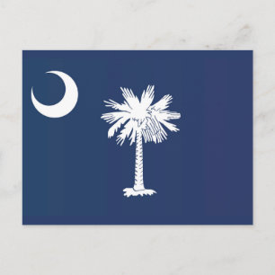 Cartão Postal State Flag of South Carolina, EUA
