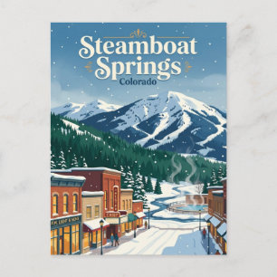 Cartão Postal Steamboat Springs, Colorado, EUA