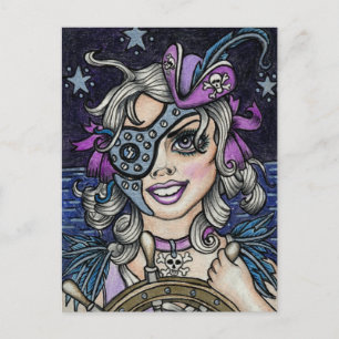 Cartão Postal Steamface nº 10 Pirata Steampunk