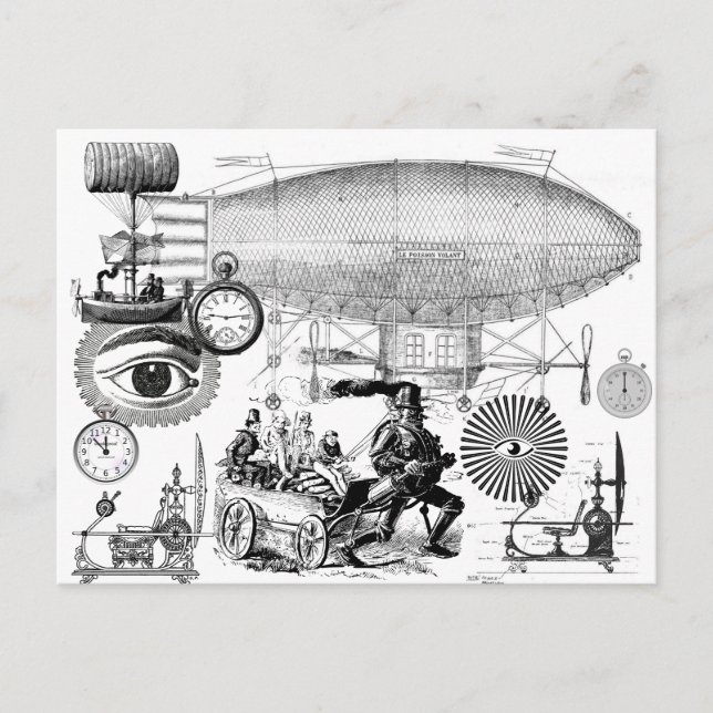 Cartão Postal Steampunk (Frente)