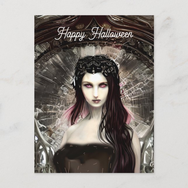 Cartão Postal Steampunk Fallen Angel | Arte Escura (Frente)