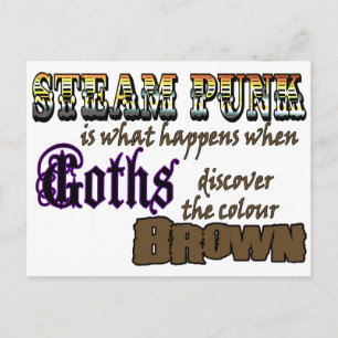 Cartão Postal Steampunk: quando Góticos descobrem Brown