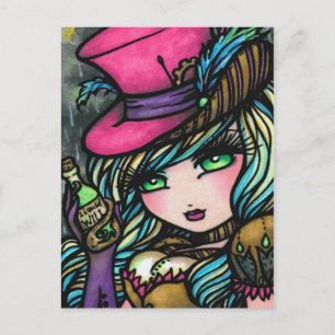 Cartão Postal Steampunk Top Hpotion Potion Fairy Fantasy Art Gir