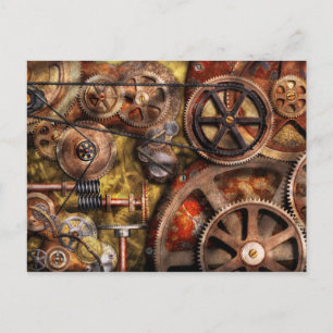 Cartão Postal Steampunk - Ursos - Operações internas