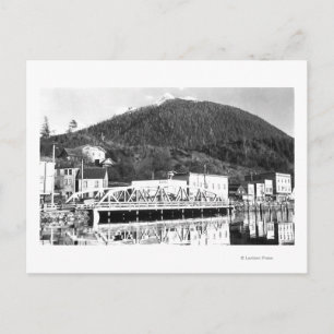 Cartão Postal Stedman Street Bridge e Deer Mountain,