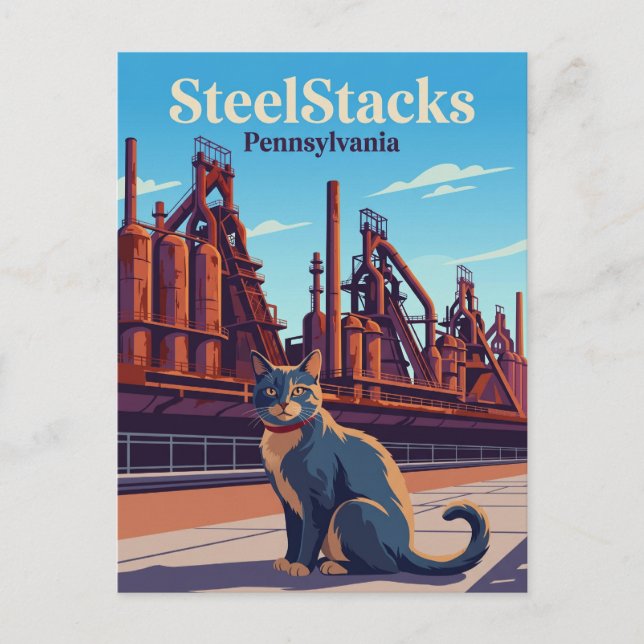 Cartão Postal SteelStacks USA (Frente)