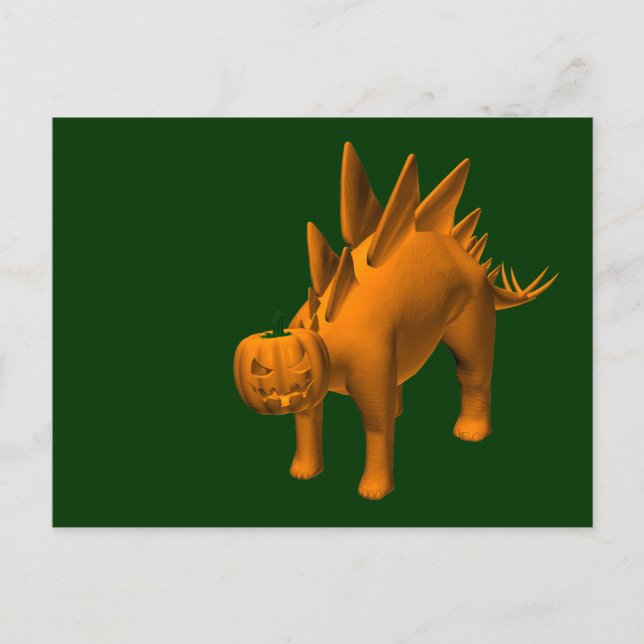 Cartão Postal Stegosaurus halloweenis (Frente)